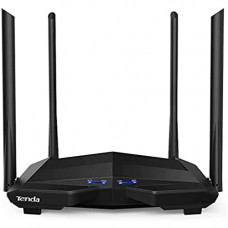 Deals, Discounts & Offers on  - Tenda AC10 AC1200 Wireless Smart Dual-Band Gigabit WiFi Router, MU-MIMO, 4 Gigabit Ports, 867Mbps/5 GHz+ 300Mbps /2.4GHz, Support VPN Server, WiFi Schedule, (Black, Not a Modem)