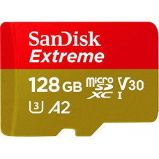 Deals, Discounts & Offers on Accessories - SanDisk Extreme microSD UHS I Card 128GB For 4K Video on Smartphones,Action Cams 190MB/s Read,80MB/s Write