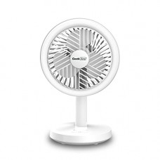 Deals, Discounts & Offers on  - Geek Aire GF11, 5 Inch rechargeable Table Fan with 2400 mAh Battery and LED Light - White