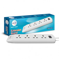 Deals, Discounts & Offers on Electronics - Wipro Northwest 6A Four-Way Extension Board (White) (NWE0200)