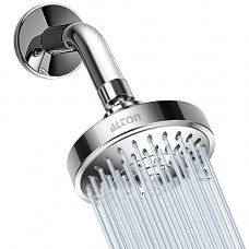Deals, Discounts & Offers on Home Improvement - ALTON SHR20860 ABS Acrylonitrile Butadiene Styrene 5-Function Chrome Finish Overhead Round Shape Shower with Arm and Flange (Silver, 9-Inch)