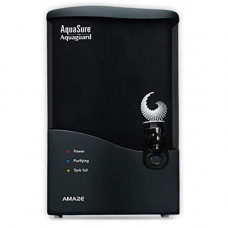 Deals, Discounts & Offers on  - AquaSure From Aquaguard Amaze RO+UV+MTDS Water Purifier from Eureka Forbes with 7L Large Tank with water saving (Black)