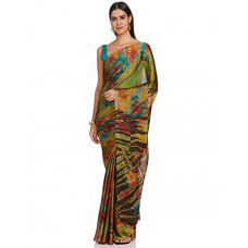 Deals, Discounts & Offers on Women - Womanista Women's Crepe Sarees (WA038_Multicolor)