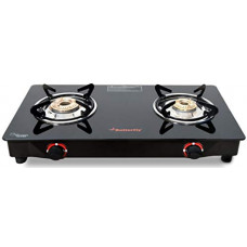 Deals, Discounts & Offers on  - Butterfly Smart Glass Top 2 Burner Open Gas Stove (Black), Manual Ignition