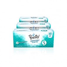 Deals, Discounts & Offers on  - Presto! Compostable Garbage Bags, Small - 15 bags/roll (Pack of 3)