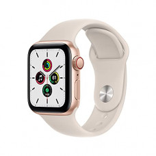Deals, Discounts & Offers on Tablets - Apple Watch SE (GPS + Cellular, 40mm) - Gold Aluminium Case with Starlight Sport Band - Regular