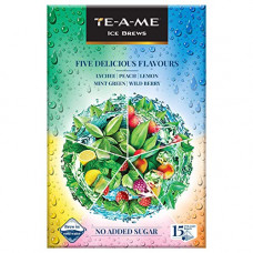 Deals, Discounts & Offers on  - TE-A-ME Assorted Ice Infusion Tea, 5 Delicious Flavour (Mint Green, Lychee, Wild Berry, Peach and Lemon), 15 Pyramid Infusion Tea Bags | Ice Brews | Cold Brew | Iced Tea