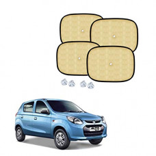 Deals, Discounts & Offers on  - Kandid Beige Car Side Window and Windscreen Foldable Sunshade For Maruti Suzuki Alto 800 (Set of 4)