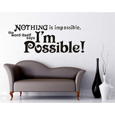 Deals, Discounts & Offers on Home Improvement - Wallstick Vinyl Quotes Wall Sticker 1.57 x 19.29 x 1.57 Inches, Multicolour