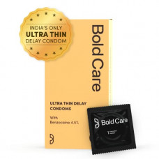 Deals, Discounts & Offers on Sexual Welness - Bold Care Ultra Thin Long Last Condoms - Pack of 10 - Lubricated - Natural Latex