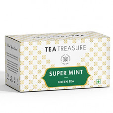 Deals, Discounts & Offers on  - Tea Treasure Super Mint Green Tea - Antioxidants Rich, Refreshing Tea - 1 Teabox ( 18 Pyramid Tea Bags )