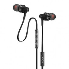 Deals, Discounts & Offers on Mobile Accessories - Wooky Bass-10 in-Ear Earphone with Mic & Volume Controller (Carbon Black)