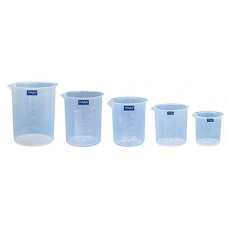 Deals, Discounts & Offers on  - Polylab Plastic Science Beaker Measuring Cup with Combo Pack Set of (5PCS) (Size: 50ML / 100ML / 250ML / 500ML / 1000ML)
