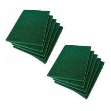 Deals, Discounts & Offers on  - Signoraware Easy Shine Dish Wash Scrub Green Pad (8mm Thickness), Size 63*75mm, Set of 10, Green, Standard, 6504S10_PAD