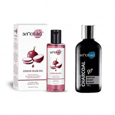Deals, Discounts & Offers on Beauty Care - Skinatura Onion Hair Oil [Treats Hair Fall] + Activated Charcoal Detox Body Wash | Combo