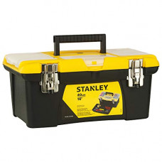 Deals, Discounts & Offers on Hand Tools - STANLEY 1-92-905 Tools Storage Box400mm/16'' (Black and Yellow)