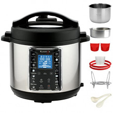 Deals, Discounts & Offers on Cookware - Kuvings Instant Pot 6 Litre Electric Pressure Cooker with Stainless Steel Inner Pot. Pressure Cook, Slow Cook, Saute & More (Kuvings Instant Pot 6 L + Accessories)