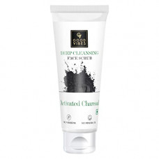 Deals, Discounts & Offers on Beauty Care - Good Vibes Activated Charcoal Deep Cleansing Face Scrub, 50 g | Exfoliation, Anti-Acne, Blackhead Removal | Cleansing, Moisturizing Scrub For All Skin Types | No Parabens, Sulphates, Mineral Oil