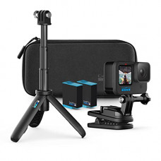 Deals, Discounts & Offers on Accessories - GoPro HERO10 Action Camera with Free Swivel Clip, Digital, Battery & Shorty Tripod (Waterproof, Front & Rear Dual Screen, 5.3K60 Ultra HD Video, 23MP Photos), (CHDRB-101-CN+BAT+Tripod) Black