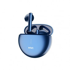 Deals, Discounts & Offers on Headphones - Mivi DuoPods A350 Earbuds- 50hrs Playtime * *New Launch** True Wireless Earbuds with Rich Bass,13mm Dynamic Drivers, Fast Charging, Made in India, Half in Ear, Metallic Shades, Voice Assistant- Blue