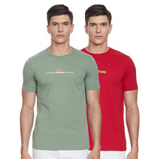 Deals, Discounts & Offers on Men - [Size L] Cazibe Men's Printed Regular fit T-Shirt (Pack of 2)
