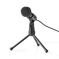 Deals, Discounts & Offers on  - Amigo Nedis Condenser Wired Microphone with Portable Tripod Stand | Omnidirectional Pattern | 3.5 MM Plug & Play |