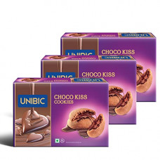 Deals, Discounts & Offers on  - Unibic Choco Kiss Cookies 250g (Pack of 3), Filled with Chocolate, Rich & Indulgent Snack Delicious Creamy Flavors, Crunchy and Choco Cream Centred Biscuits Made