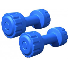 Deals, Discounts & Offers on  -  Starx Plastic Xpvc Dumbbell Set, Adult 1Kg, Set of 2 (Blue)