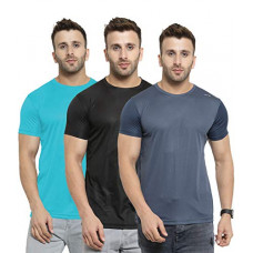Deals, Discounts & Offers on Men - [Size XL] AWG ALL WEATHER GEAR Men's Dryfit Round Neck T-Shirts - Pack of 3