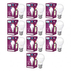 Deals, Discounts & Offers on  - Philips 8.5-Watt Standard B22 LED Bulb (Pack of 10, Cool Day White)