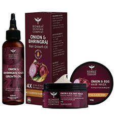 Deals, Discounts & Offers on Beauty Care - Bombay Shaving Company Onion & Egg Hair Mask & Onion Hair Oil Combo For Men & Women (Set of 2)