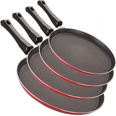 Deals, Discounts & Offers on Cookware - Nirlon Non-Stick Aluminium 4 Piece Chemical Free Healthy Kitchen Cooking Essential Gift Set at Best Price