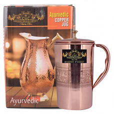 Deals, Discounts & Offers on  - CROCKERY WALA AND COMPANY Embossed Pure Copper Jug , 1500 ml