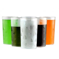 Deals, Discounts & Offers on  - RADHE Enterprise 6 Pcs. Plastic Diamond Design Unbreakable Stylish Transparent Water Glass/Juice Glass/Beer Glass/Wine Glass Plastic Glass Set 250 Ml