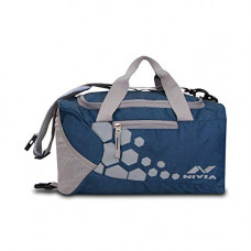 Deals, Discounts & Offers on  - Nivia Carrier-5 Milange Bag Large Grey Orange (Navy Blue - Grey, 5516-40CM), Polyester