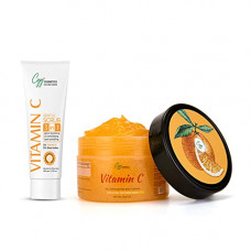 Deals, Discounts & Offers on Beauty Care - CGG Cosmetics Vitamin C Gel Exfoliating Body Scrub & Gentle face Scrub, no paraben & sulphate for all skin types, gently exfoliates