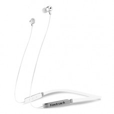 Deals, Discounts & Offers on Mobile Accessories - Fastrack Reflex Tunes FB1WTB02 Wireless Bluetooth in-Ear Neckband Earphone with Mic (White)