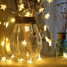 Deals, Discounts & Offers on  - The Purple Tree Decorative Star LED String Lights for Diwali Christmas Wedding (3m , 20 Stars) Diwali Lights, Decorative Lights, Diwali Lights