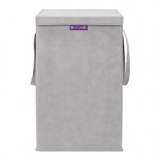 Deals, Discounts & Offers on  - PrettyKrafts Folding Laundry Basket For Clothes|Toy Storage Box with Lid & Handle, Toys Organiser, 75 Litre, Grey