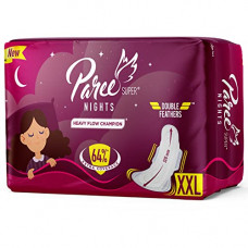 Deals, Discounts & Offers on  - Paree Super Nights Sanitary Pads for Women with Double Feather