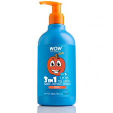 Deals, Discounts & Offers on Beauty Care - WOW Skin Science Kids Tip To Toe Wash - Shampoo - Conditioner - Body Wash - No Parabens, Sulphate, Silicones, Mineral Oil Or Color - Peach, 300 ml