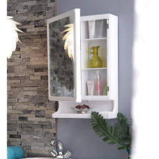 Deals, Discounts & Offers on Home Improvement - Parasnath White New Look Bathroom Cabinet with Mirror Made in India