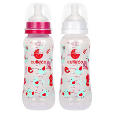 Deals, Discounts & Offers on Baby Care - Cutieco 250 ml Round Shape Baby Feeding Bottle, Multicolor - (Pack of 2)