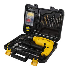 Deals, Discounts & Offers on Home Improvement - STANLEY SDH600KP-IN DIY 13 mm Hammer Drill Machine and Hand Tool Kit