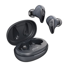 Deals, Discounts & Offers on Headphones - pTron Bassbuds Wave ENC Bluetooth 5.3 Wireless in Ear Earbuds with Mic, 40Hrs Total Playtime, Movie Mode & Deep Bass, Low Latency, Stereo Calls, Smooth Touch Control & Type-C Fast Charging (Grey)
