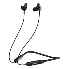 Deals, Discounts & Offers on Headphones - Wecool N1 High Bass ENC Neckband Earphones, Sports Fit Bluetooth Earphones with 12 Hours Battery, Fast Charging , IPX5, Bluetooth V 5.3 and Voice Assistant, Flexible Neckband, Type C Charging (Black)