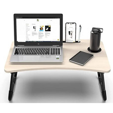 Deals, Discounts & Offers on Laptop Accessories - PRO365 Indian 12MM Laptop Table/Lapdesk 3D Design/6 Months Warranty/Tablet Stand/Cup Holder