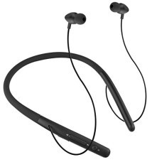 Deals, Discounts & Offers on Headphones - FLiX (Beetel) Blaze 200 Wireless Bluetooth in Ear Collar Neckband Earphones with mic and Vibration Alert,Extra Thumping Super Bass,Upto 200H Stand by, Premium Metal Magnetic Tips (Black)(XNB-N105)