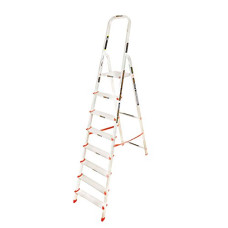 Deals, Discounts & Offers on Home Improvement - Eurostar 108 Aluminum 7-Step + Platform Ladder (Silver)
