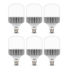 Deals, Discounts & Offers on  - Wipro Polycarbonate Garnet 40W Led Bulb B22 Cool Day Light (Pack of 6, White)